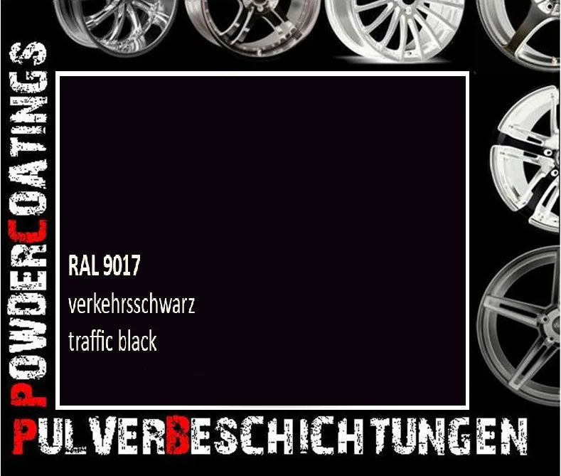 RAL 9017 Verkehrsschwarz: Anwendungsbeispiel